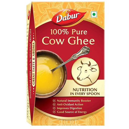 Dabur Cow Ghee | Desi Cow Milk Ghee | Made From Grass Fed Cow's Milk | Organic Ghee - 1 L