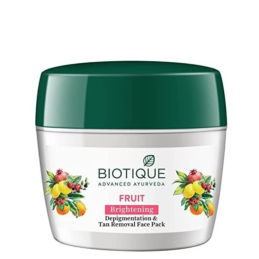 Biotique Advanced Ayurveda Fruit Brightening Depigmentation & Tan Removal Face Pack - 50 gm