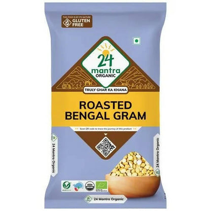 24 Mantra Organic Roasted Bengal Gram (Chana Dal) - 500 gm
