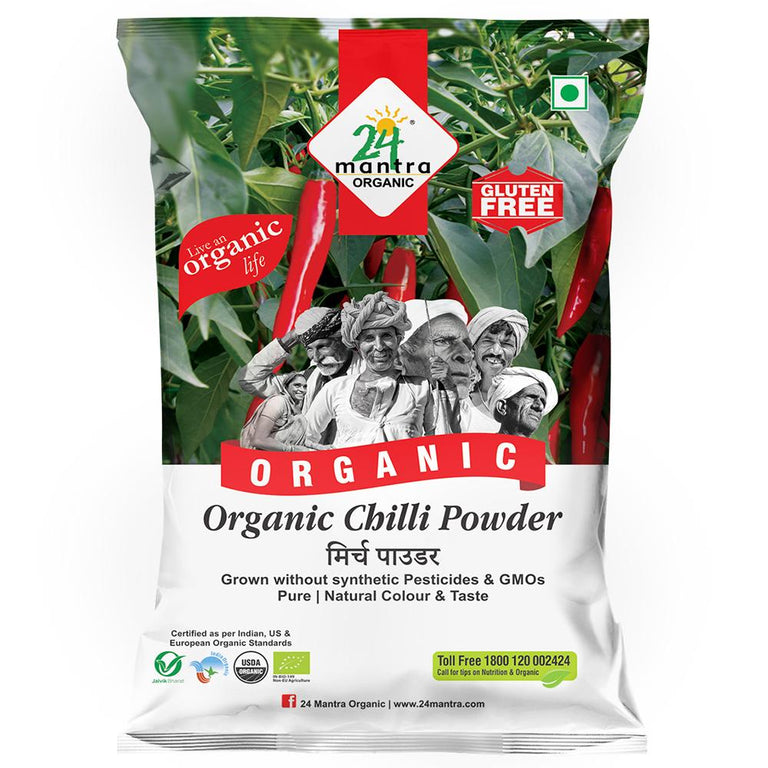 24 Mantra Organic Chilli Powder - 100 gm