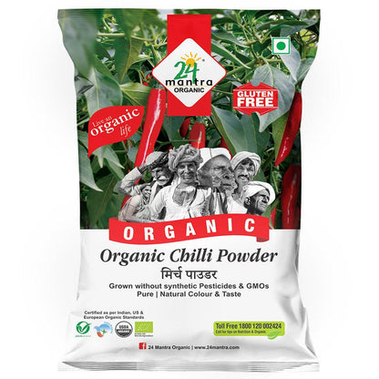 24 Mantra Organic Chilli Powder - 100 gm
