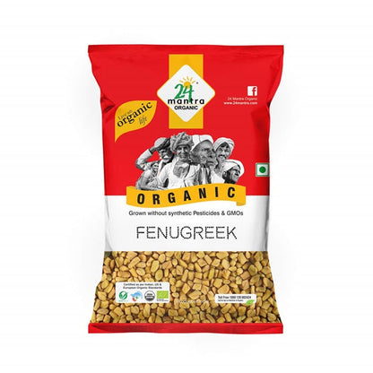 24 Mantra Organic Fenugreek Seeds - 100 gm