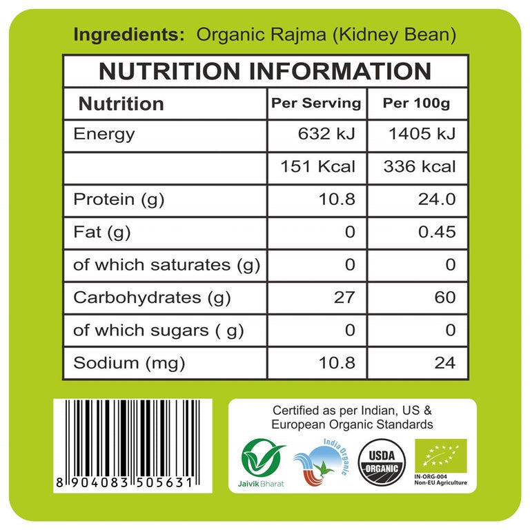 24 Mantra Organic Rajma - 500 gm