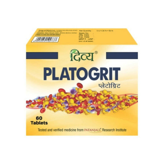 Patanjali Divya Platogrit Tablets - 60 tabs