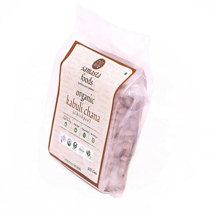 Samasta Foods Organic Kabuli Chana (Chickpea) - 500 gm