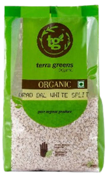 Terra Greens Organic Urad Dal White Split - 500 gm