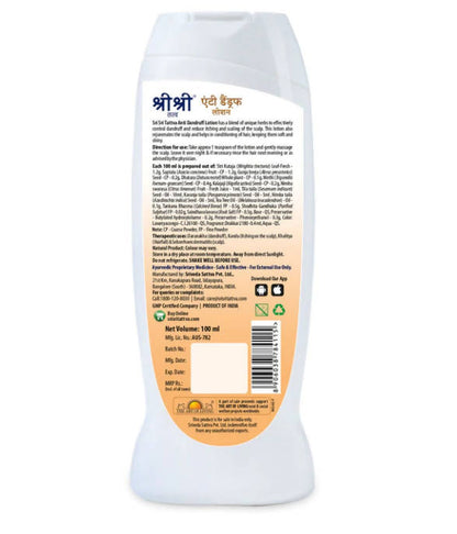 Sri Sri Tattva Anti Dandruff Lotion - 100 ml