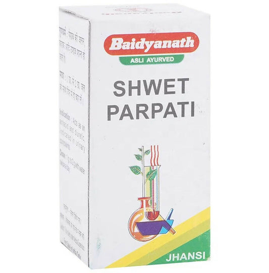 Baidyanath Jhansi Shwet Parpati Powder - 10 gm