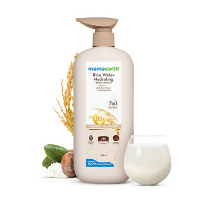 Mamaearth Rice Water Hydrating Body Lotion - 400 ml