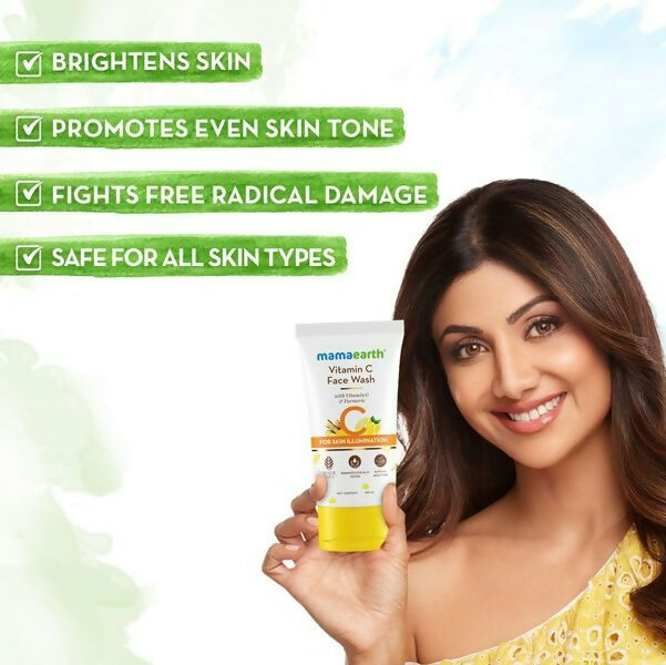 Mamaearth Vitamin C Face Wash with Vitamin C and Turmeric - 150 ml