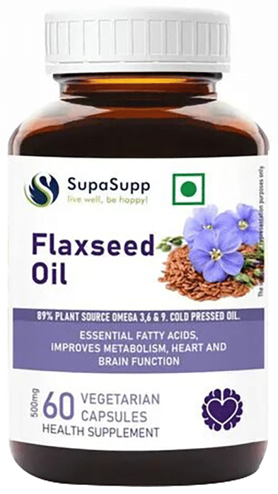 Sri Sri Tattva Flaxseed Oil Capsules - 30 caps
