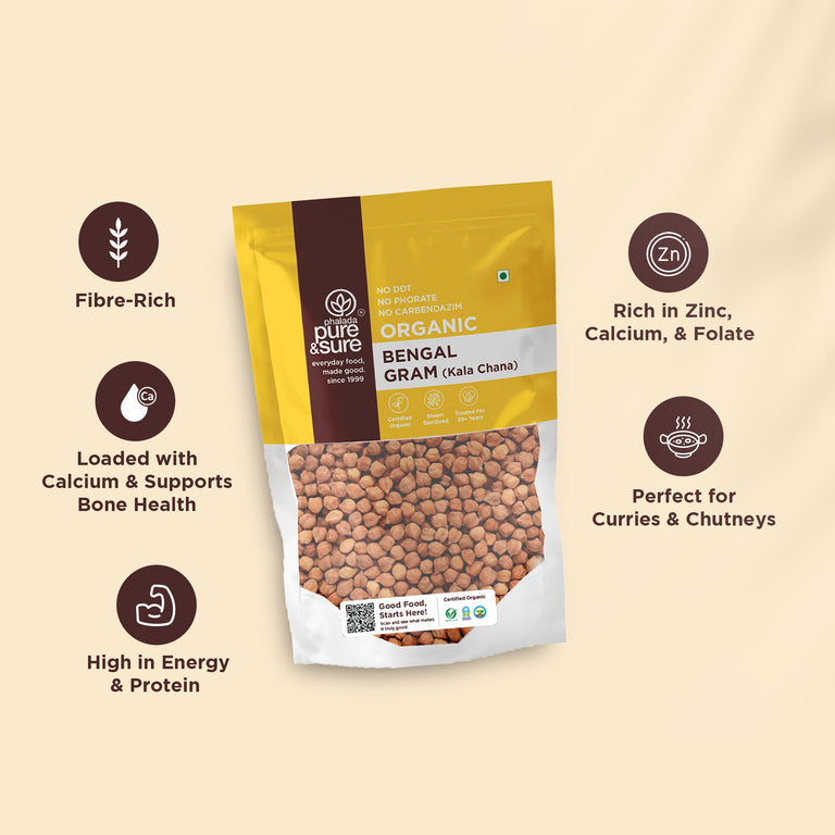 Pure & Sure Organic Bengal Gram - 500 gm