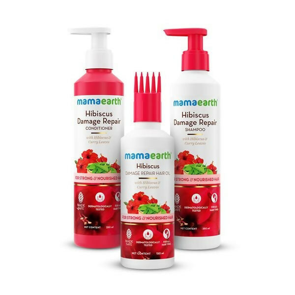 Mamaearth Hibiscus Damage Repair Hair Kit - kit