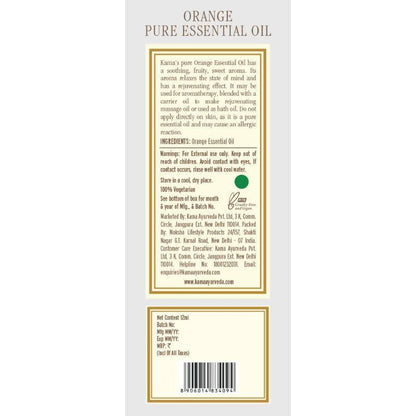 Kama Ayurveda Orange Pure Essential Oil 12ml - 12 ml