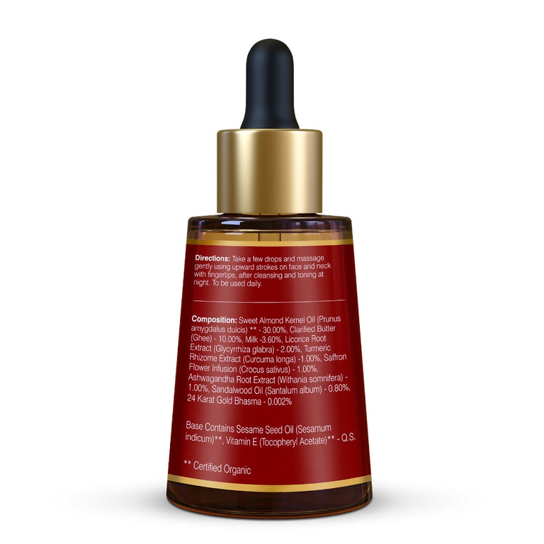 Forest Essentials Advanced Soundarya Age Defying Facial Serum With 24K Gold - 30 ml