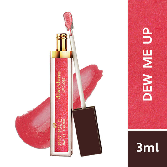 Biotique Diva Shine Lip Gloss - Dew Me Up - 3 ml