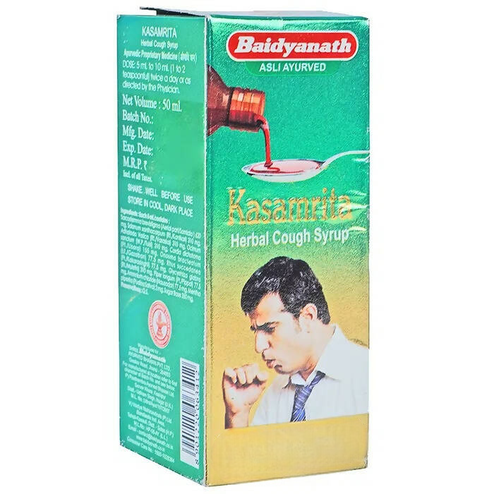 Baidyanath Jhansi Kasamrita Herbal Cough Syrup - 50 ml