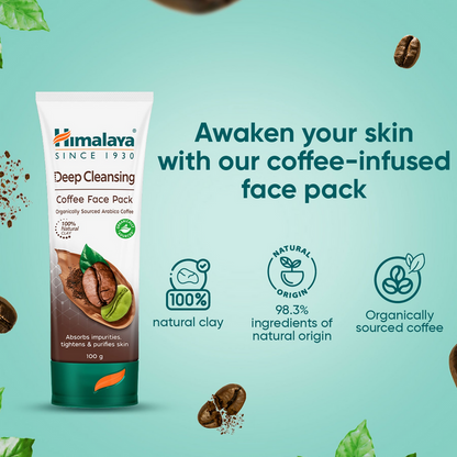Himalaya Herbals Deep Cleansing Coffee Face Pack - 100 gm