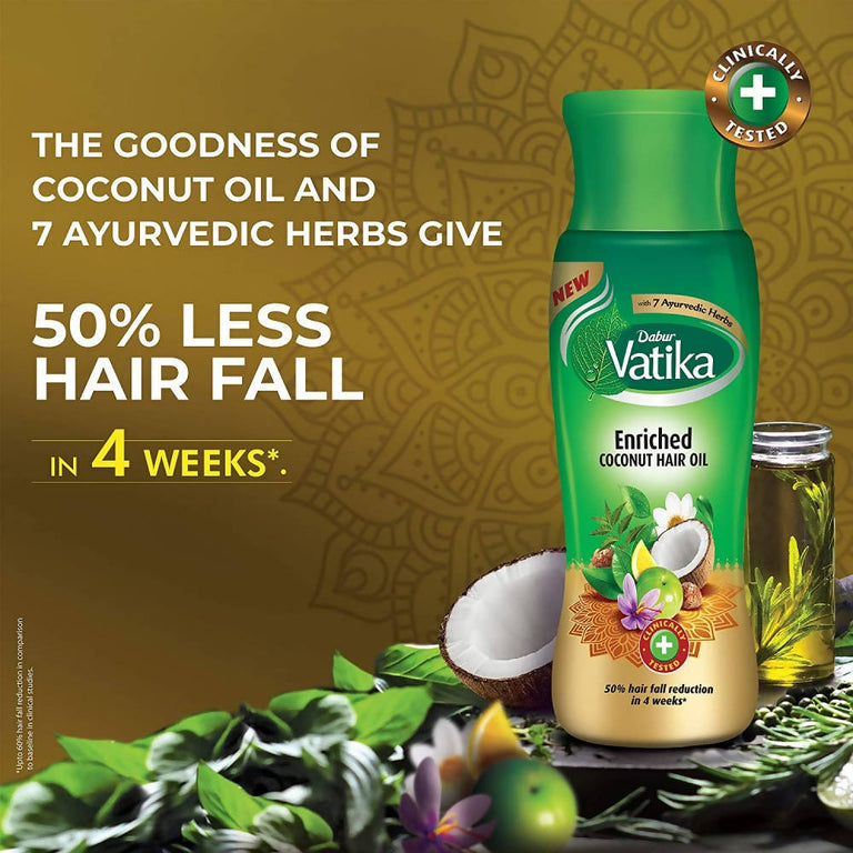 Dabur Vatika Enriched Coconut Hair Oil - 300 ml