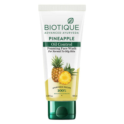 Biotique Bio Pineapple Oil Control Foaming Face Wash - 100 ml