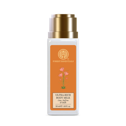 Forest Essentials Ultra-Rich Body Milk Lime Saffron & Oudh - 50 ml