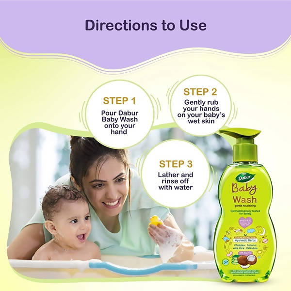 Dabur Baby Wash Gentle Nourishing - 200 ml