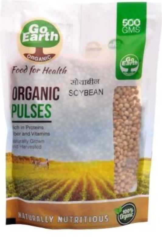 Go Earth Organic Soybean Whole - 500 gm
