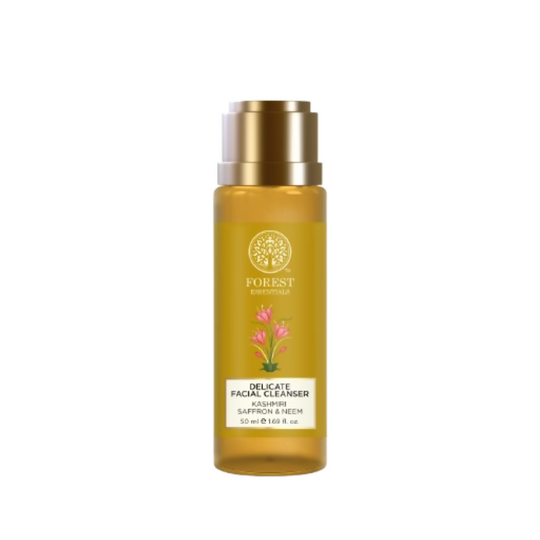 Forest Essentials Delicate Facial Cleanser Kashmiri Saffron & Neem - 50 ml