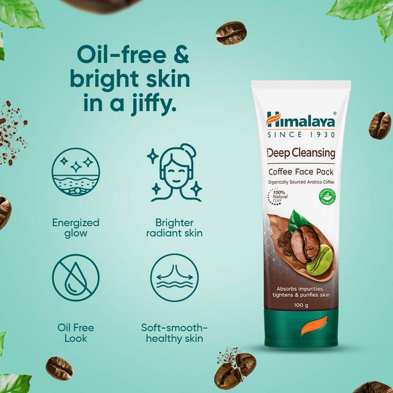 Himalaya Herbals Deep Cleansing Coffee Face Pack - 100 gm
