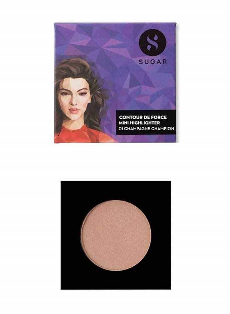 Sugar Cosmetics Contour De Force Mini Highlighter - 01 Champagne Champion - 4 g