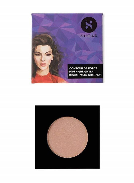 Sugar Cosmetics Contour De Force Mini Highlighter - 01 Champagne Champion - 4 g