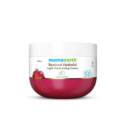 Mamaearth Beetroot Hydraful Light Moisturizing Cream with Beetroot & Hyaluronic Acid For Hydrated Pink Glow - 200 gm