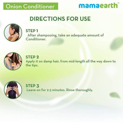 Mamaearth Onion Shampoo & Onion Conditioner For Hair Fall Control - (250 ml + 250 ml) Combo