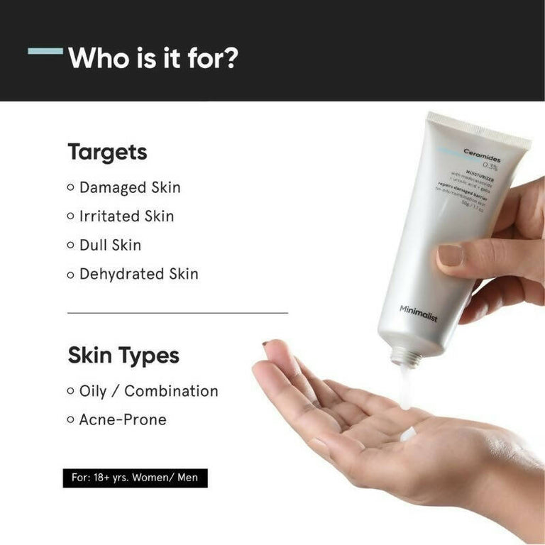 Minimalist 0.3% Ceramide Barrier Repair Moisturizing Cream - 50 gm