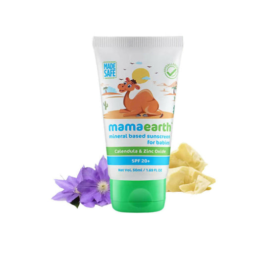 Mamaearth Mineral Based Sunscreen Baby Cream For Protects from UV Rays & Deeply Nourishing & Soothing - 50 ml