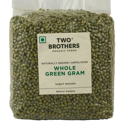 Two Brothers Organic Farms Whole Green Gram Moong - 1 kg