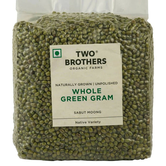 Two Brothers Organic Farms Whole Green Gram Moong - 1 kg