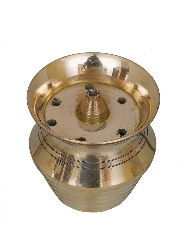 eCraftIndia Yellow Brass Incense Stick Holder