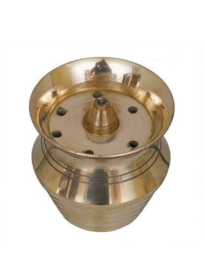 eCraftIndia Yellow Brass Incense Stick Holder