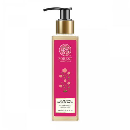 Forest Essentials Travel Size Silkening Shower Wash Indian Rose Absolute - 50 ml