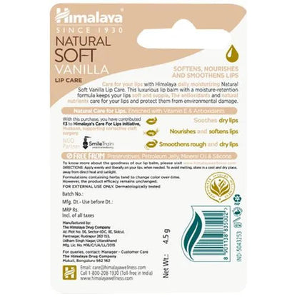 Himalaya Herbals Natural Soft Vanilla Lip Care - 4.5 gm