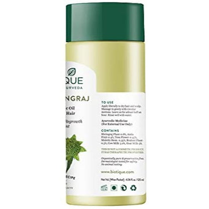 Biotique Bio Bhringraj Fresh Growth Therapeutic Oil For Falling Hair - 100 ml - Pack of 1