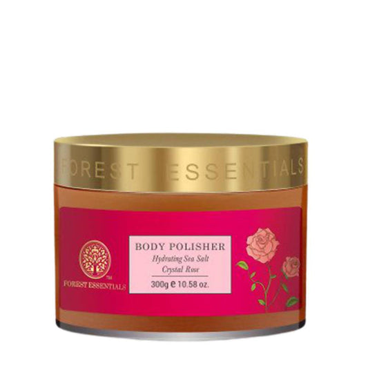 Forest Essentials Body Polisher Hydrating Sea Salt Crystal Rose - 200 gm