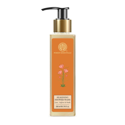 Forest Essentials Silkening Shower Wash Lime Saffron & Oudh - 50 ml