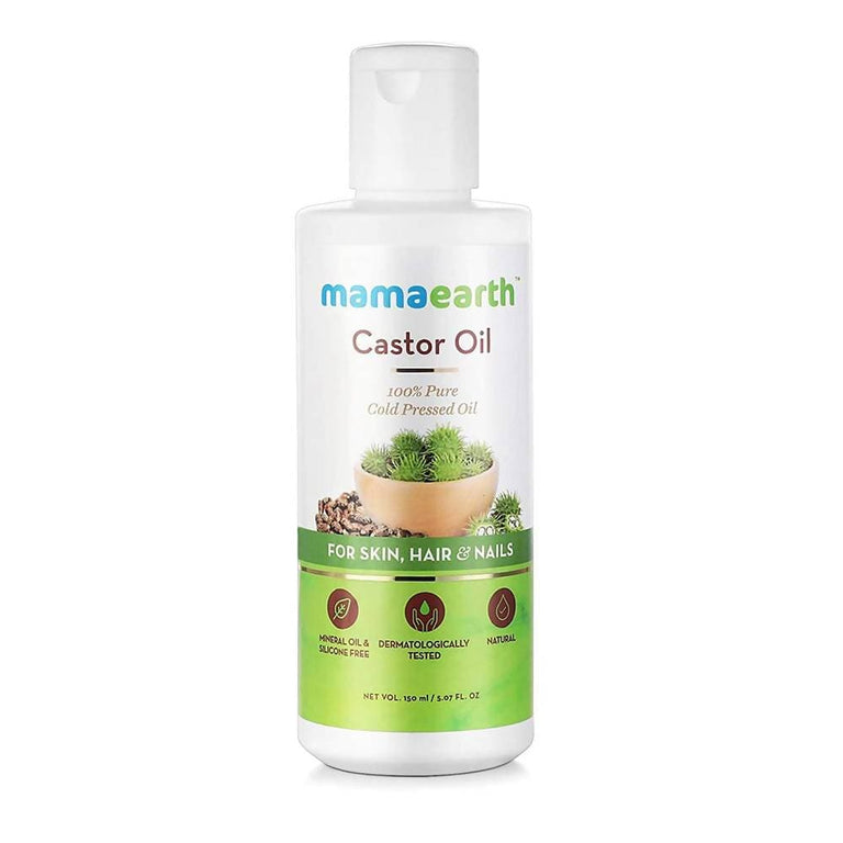 Mamaearth Castor Oil For Skin , Hair and Nails - 150 ml