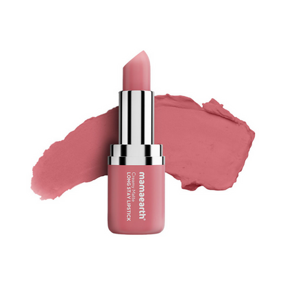Mamaearth Creamy Matte Long Stay Lipstick - Hibiscus Nude - 4.2 gm
