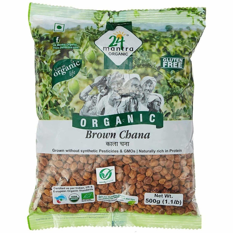 24 Mantra Organic Brown Chana - 500 gm