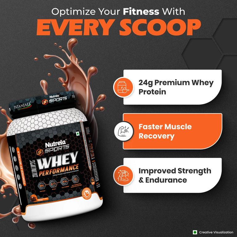 Patanjali Nutrela Sports Whey Performance (Choc-irish) - 1 kg