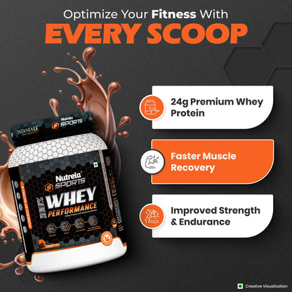 Patanjali Nutrela Sports Whey Performance (Choc-irish) - 1 kg