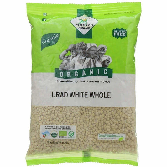 24 Mantra Organic Urad Dal,White Whole - 500 gm